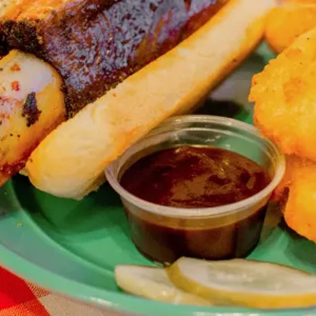 Beef Rib Sandwich.